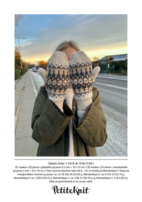 Hovedbilde Celeste votter oppskrift