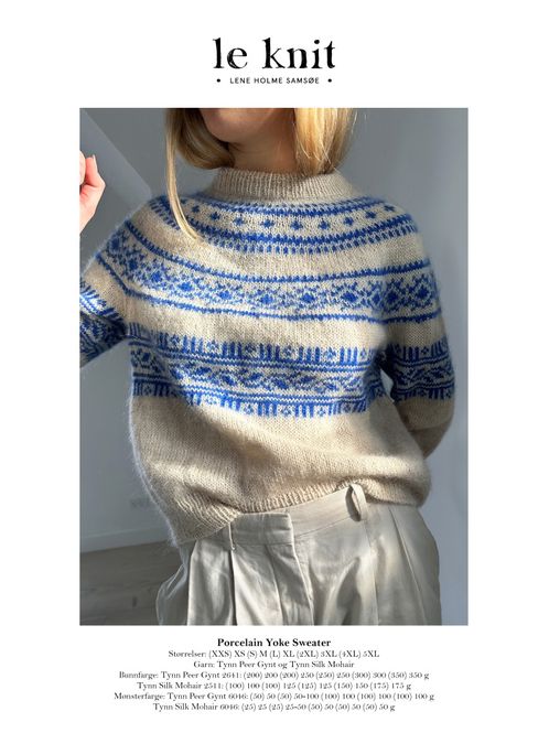 Hovedbilde Porcelain Yoke sweater oppskrift