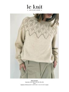 Hovedbilde Ella Sweater oppskrift