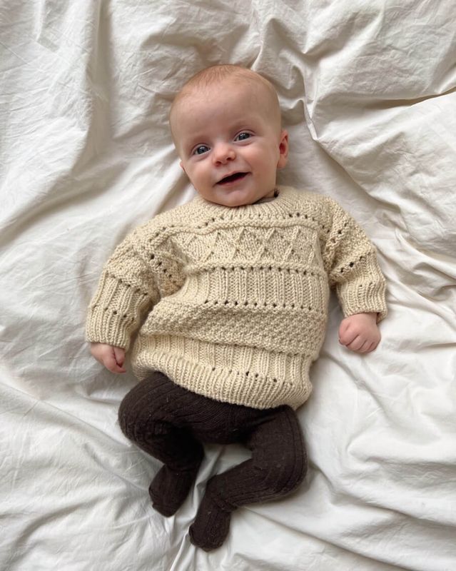 Ingrid sweater baby oppskrift